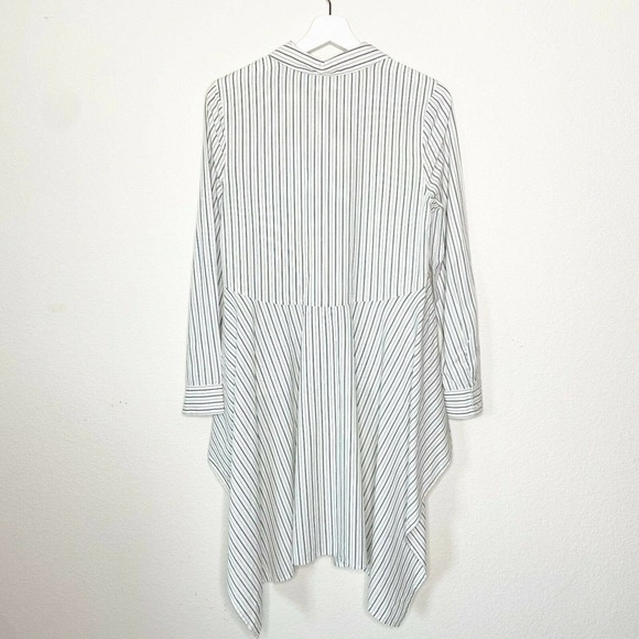 bp. Dramatic High Low Hem Striped Button Up Top - Picture 8 of 9